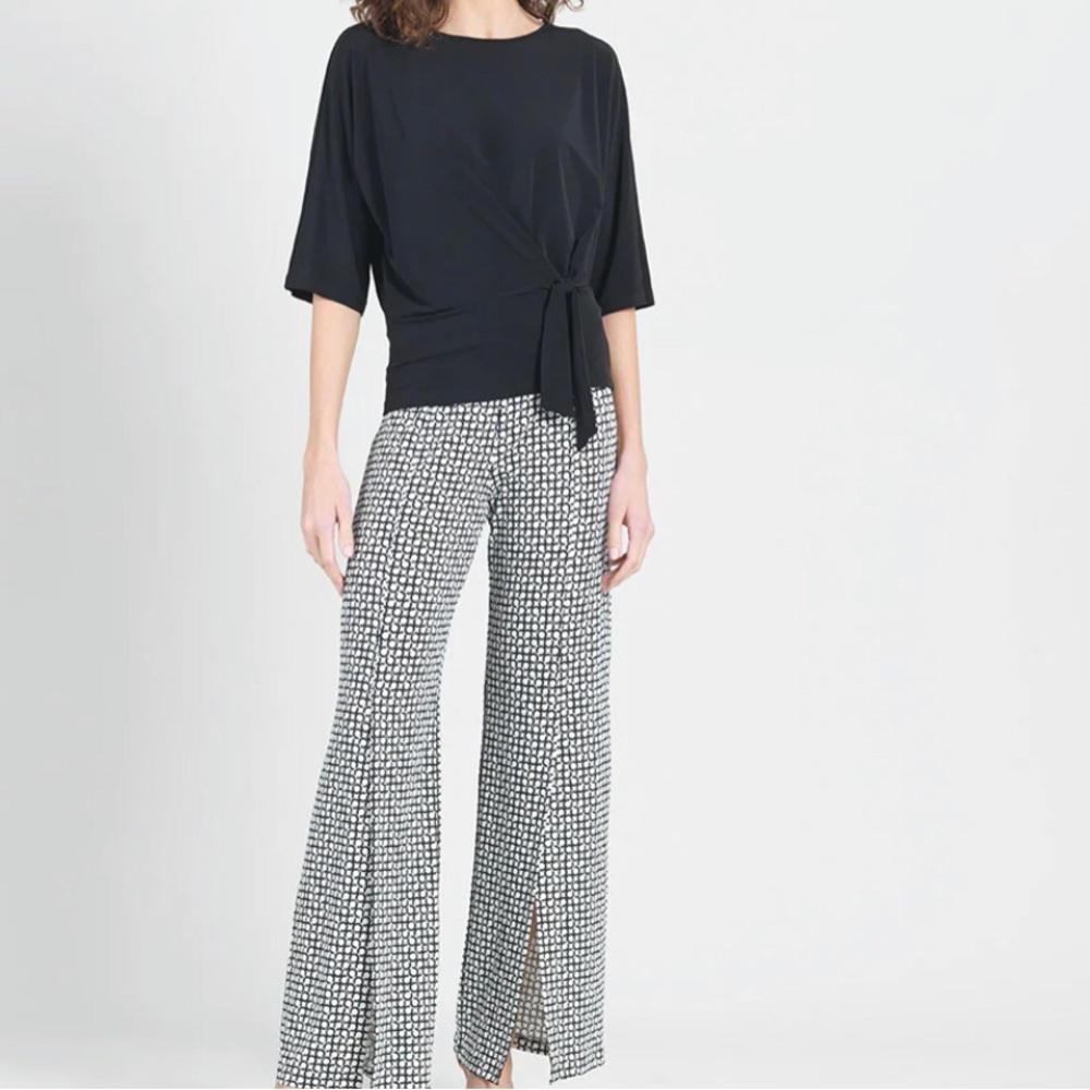 Clara Sun Woo NWT Black Side Tie Top M